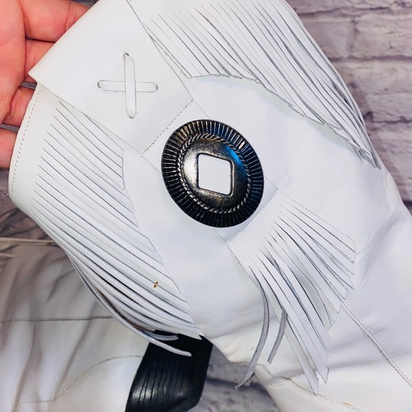 White Leather Boots by Leather Craft Premier Collection - Picture 8 of 10